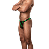 Hazy Dayz Micro Thong - Large/x-Large - Pot Leaf Male Power