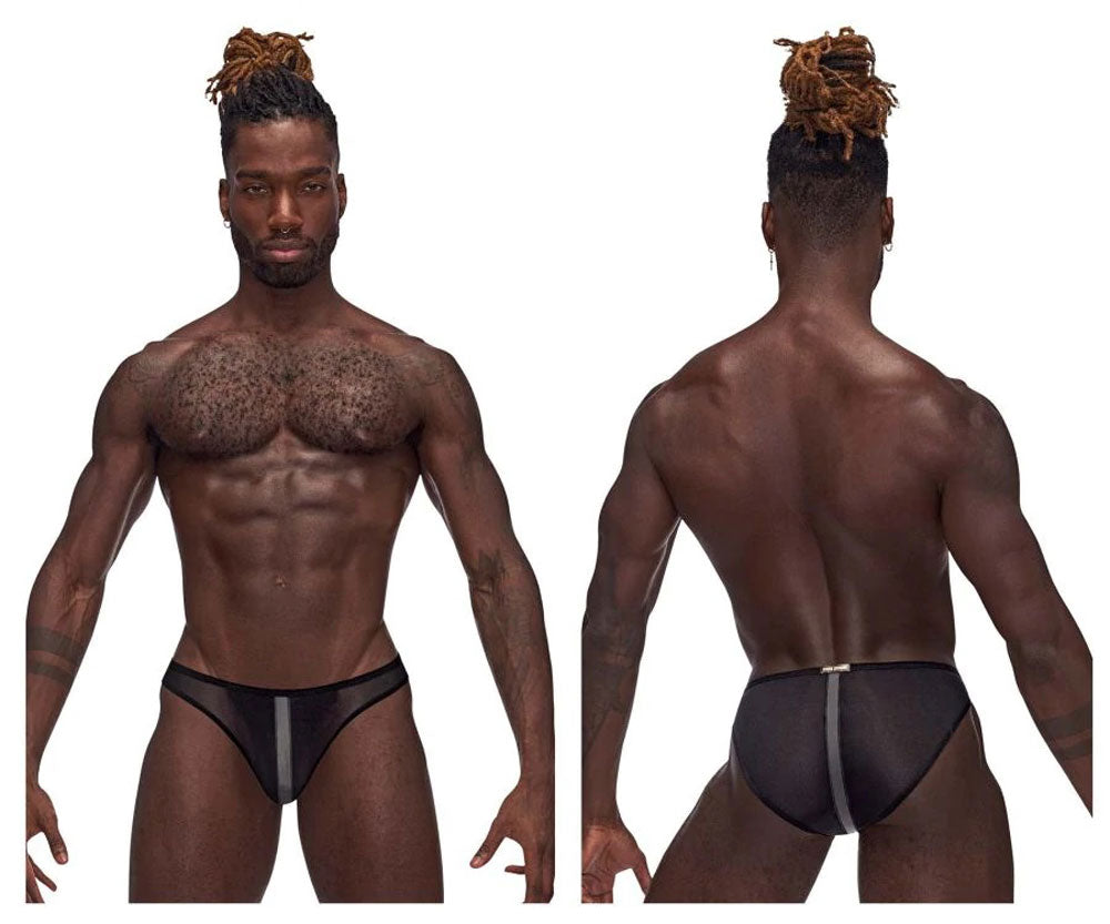 Landing Strip Bikini Brief - XL - Black Male Power