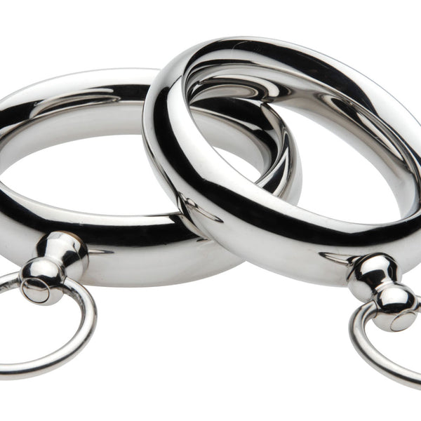 Lead Me Stainless Steel Cock Ring- 1.75 XR Brands Master Series