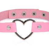 Dark Heart Chrome Heart Choker - Pink XR Brands Master Series