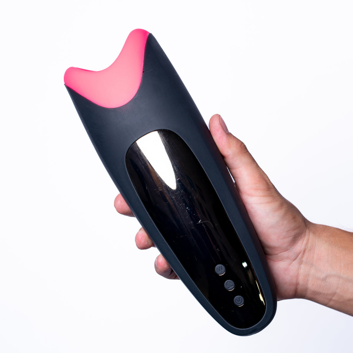 Piper USB Rechargeable Multi Function Masturbator With Suction - Black/pink Maia Toys