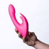 Leah USB Rechargeable Silicone 10-Function Rabbit Vibrator - Pink Maia Toys