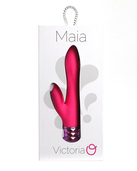 Victoria Crystal Gem Dual Vibrator - Pink Maia Toys