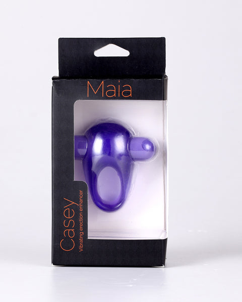 Casey Vibrating Erection Enhancer Ring - Purple Maia Toys