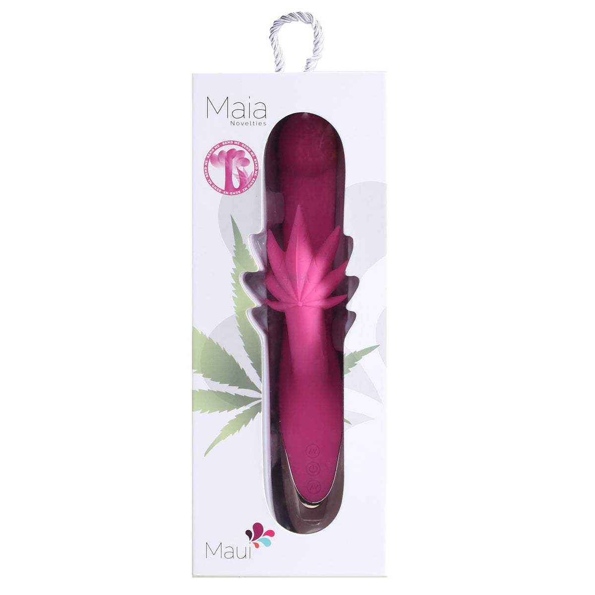 Maui 420 Series - Dual Motor G-Spot Pot Leaf - Rechargeable Vibrator - Pink Maia Toys