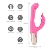 Maui 420 Series - Dual Motor G-Spot Pot Leaf - Rechargeable Vibrator - Pink Maia Toys