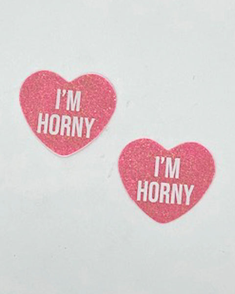 i'm Horny Berry Candy Heart Pasties Neva Nude