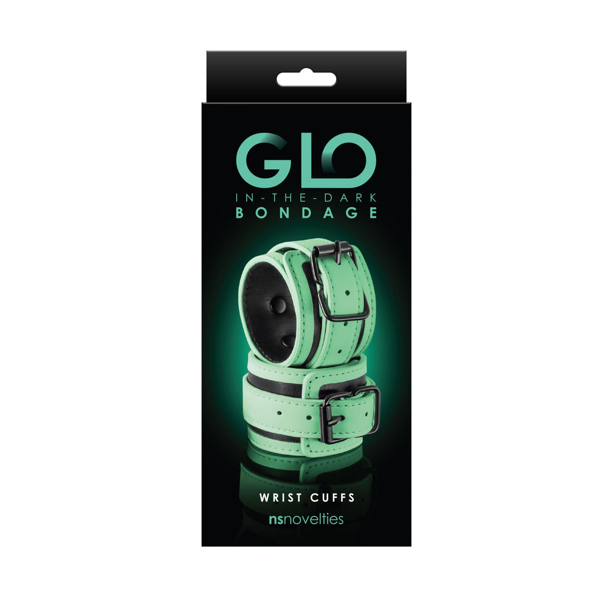 Glo Bondage - Wrist Cuff - Green nsnovelties