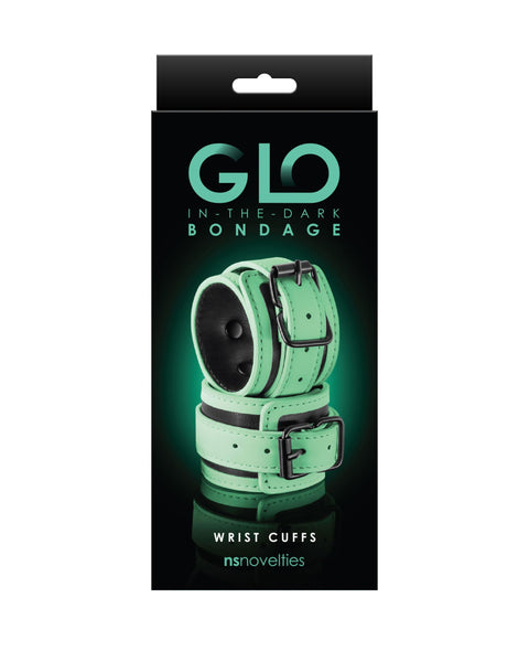 Glo Bondage - Wrist Cuff - Green nsnovelties