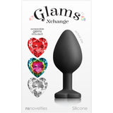 Glams Xchange Heart - Medium - Black nsnovelties