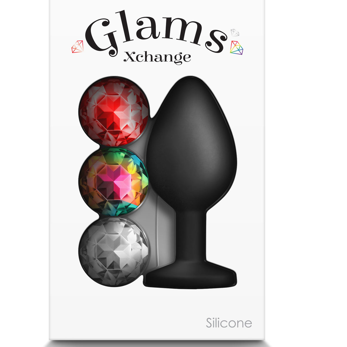 Glams Xchange Round - Medium - Black nsnovelties