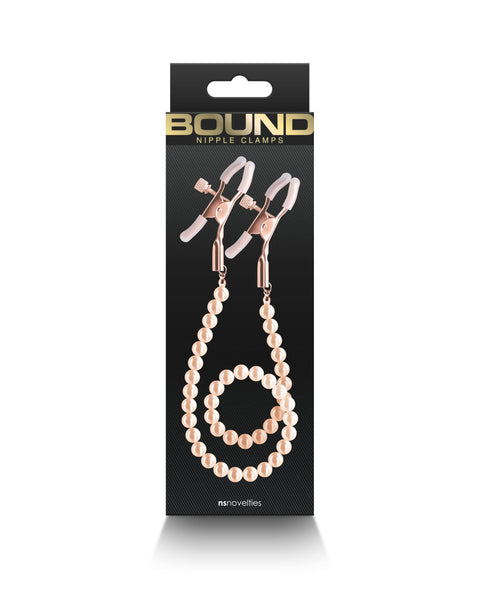 Bound - Nipple Clamps - Dc1 - Rose Gold nsnovelties