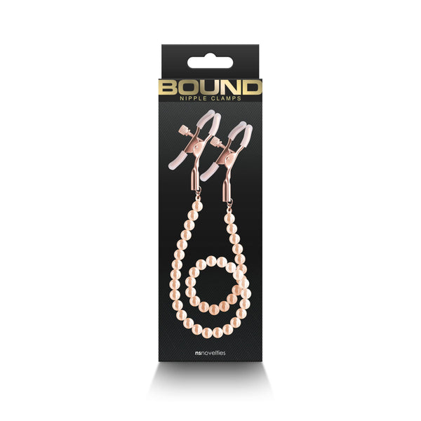 Bound - Nipple Clamps - Dc1 - Rose Gold nsnovelties