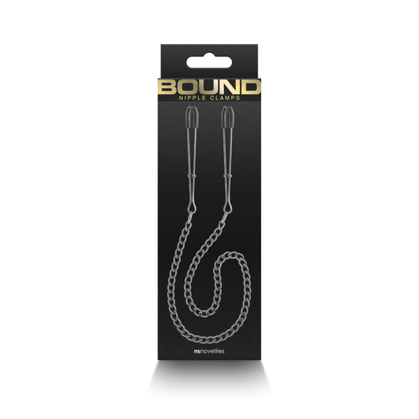 Bound - Nipple Clamps - Dc3 - Gunmetal nsnovelties