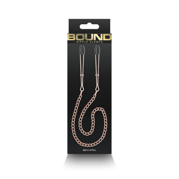 Bound - Nipple Clamps - Dc3 - Rose Gold nsnovelties