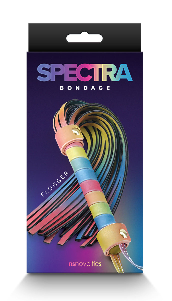 Spectra Bondage - Flogger - Rainbow nsnovelties