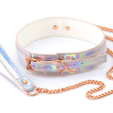 Cosmo Bondage - Collar and Leash - Rainbow nsnovelties