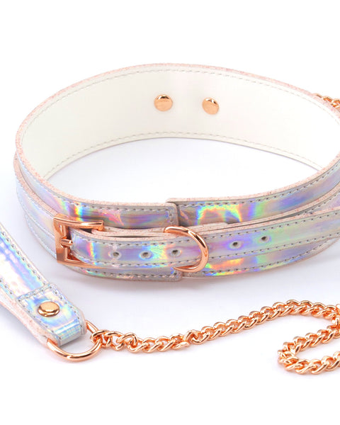 Cosmo Bondage - Collar and Leash - Rainbow nsnovelties