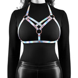 Cosmo Harness - Vamp - Small/medium - Rainbow nsnovelties