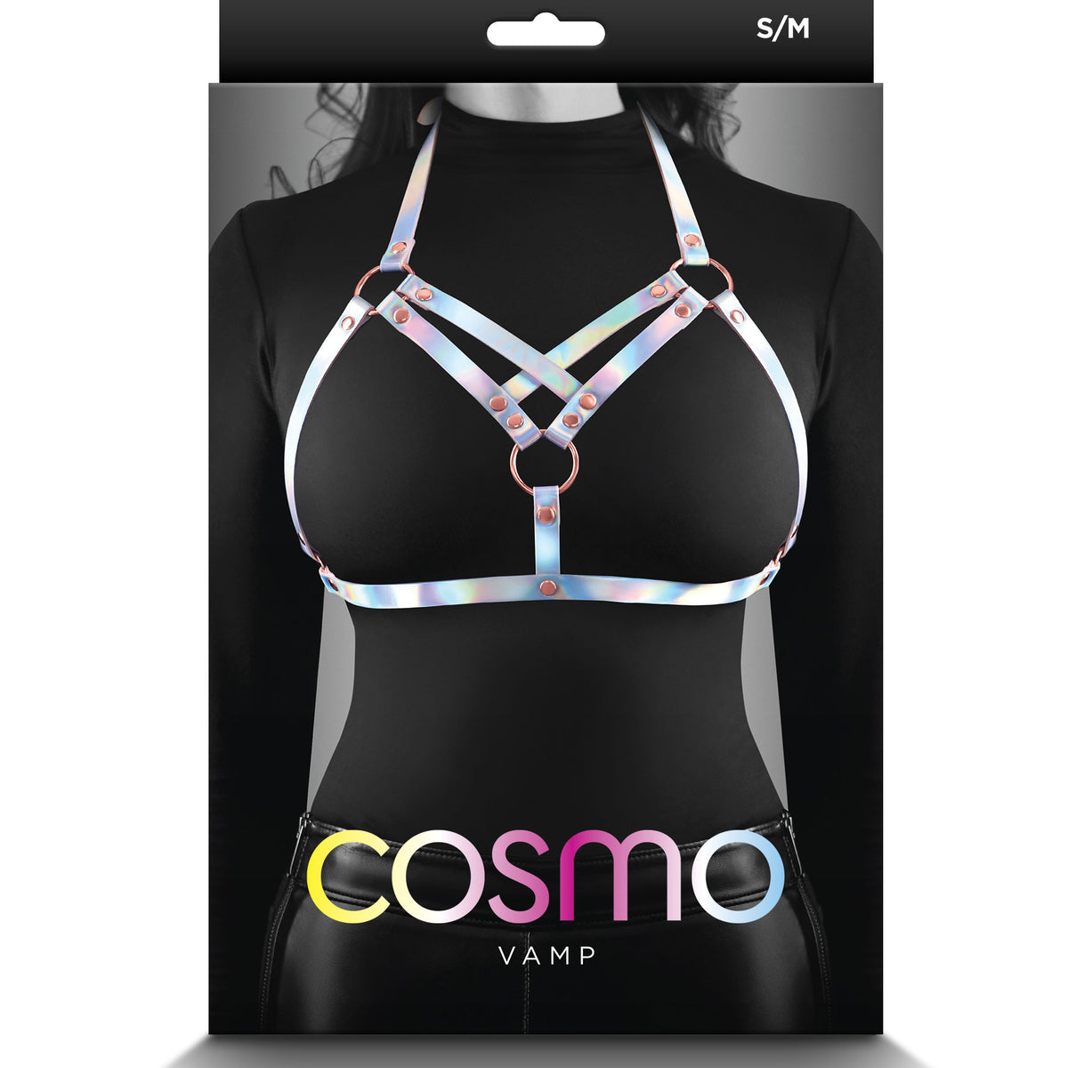 Cosmo Harness - Vamp - Small/medium - Rainbow nsnovelties