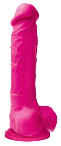 Colours Pleasures - 8 Inch Dildo - Pink nsnovelties