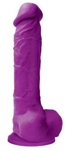 Colours Pleasures - 8 Inch Dildo - Purple nsnovelties