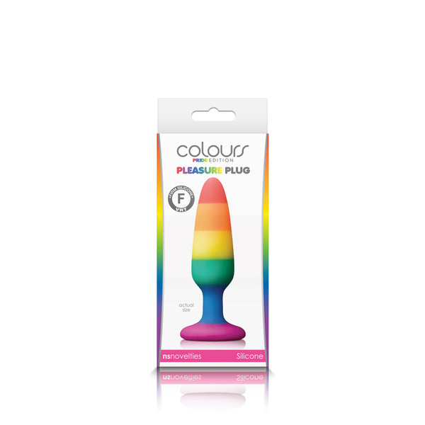 Colours - Pride Edition - Pleasure Plug - Small - Rainbow nsnovelties