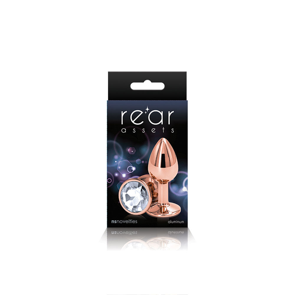 Rear Assets - Rose Gold - Small - Clear nsnovelties