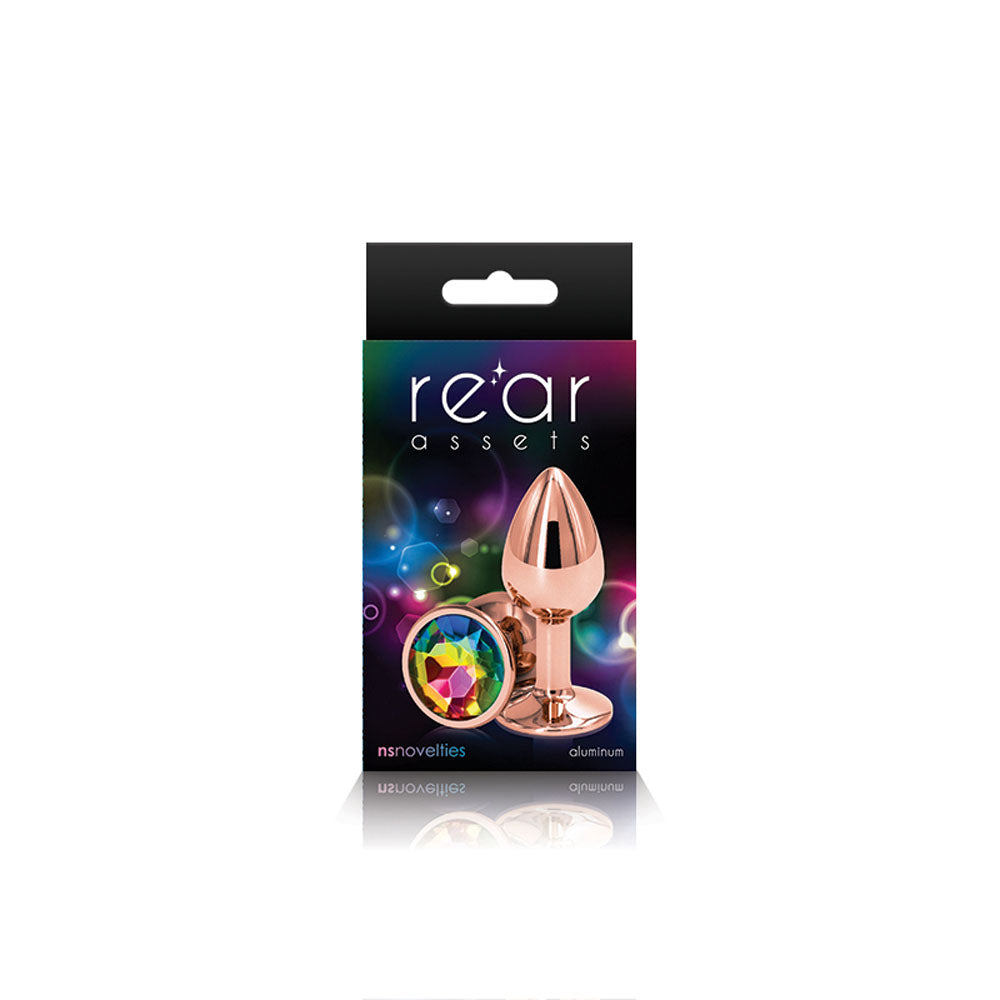 Rear Assets - Rose Gold - Small - Rainbow nsnovelties