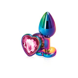 Rear Assets - Multicolor Heart - Small - Pink nsnovelties