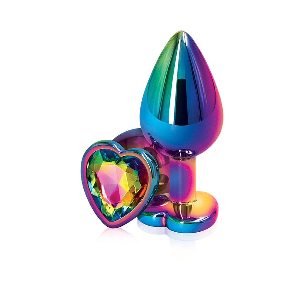 Rear Assets - Multicolor Heart - Medium - Rainbow nsnovelties