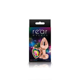 Rear Assets - Rose Gold Heart - Small - Rainbow nsnovelties