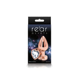 Rear Assets - Rose Gold Heart - Medium - Clear nsnovelties