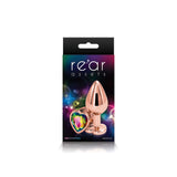 Rear Assets - Rose Gold Heart - Medium - Rainbow nsnovelties