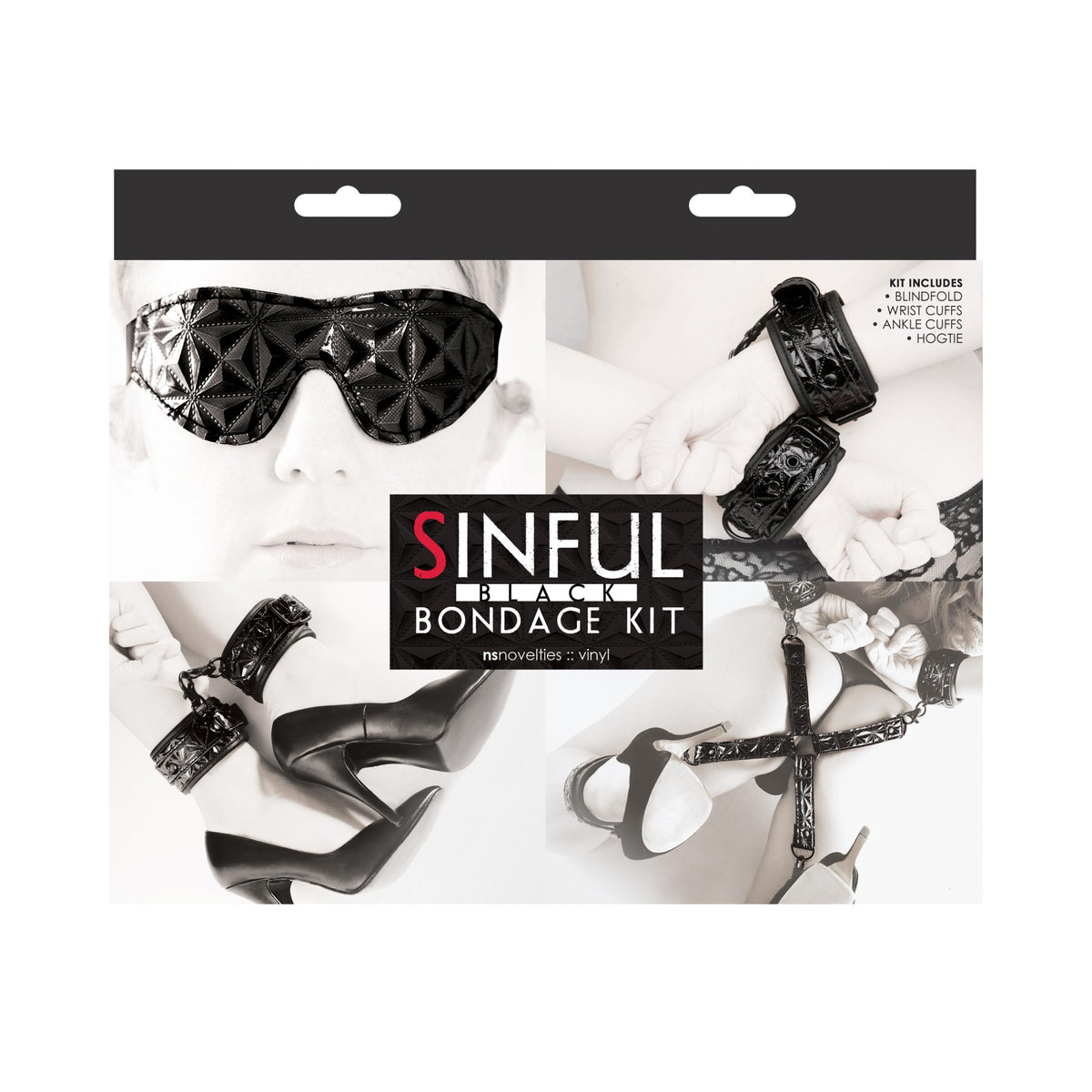 Sinful - Bondage Kit - Black nsnovelties