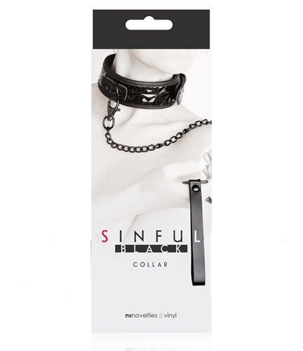 Sinful Collar - Black nsnovelties