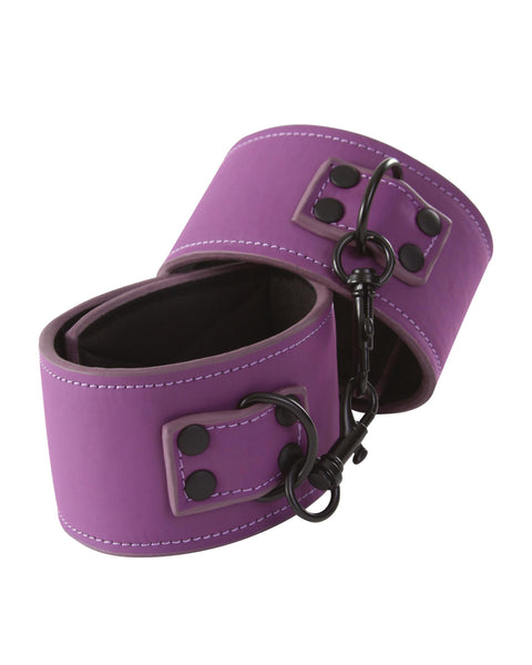 Lust Bondage Wrist Cuff - Purple nsnovelties