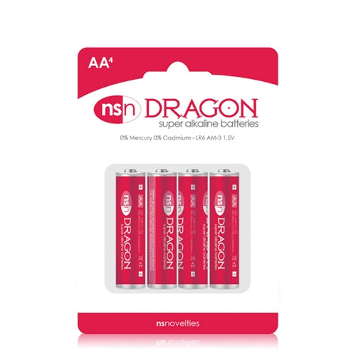 Dragon - Alkaline Batteries - AA - 4 Pack nsnovelties