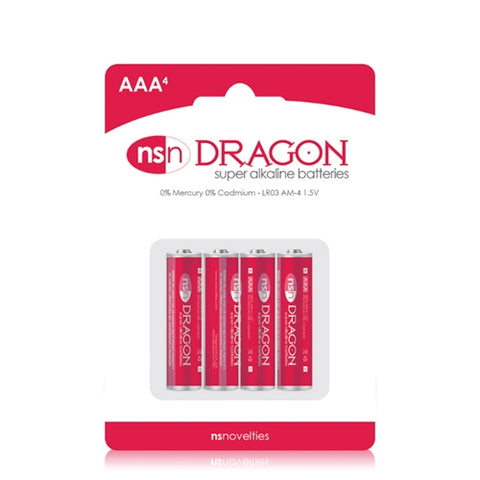 Dragon - Alkaline Batteries - AAA - 4 Pack nsnovelties