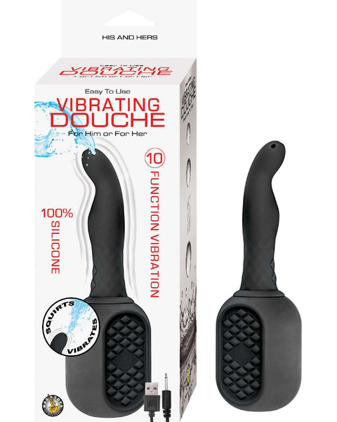 Vibrating Douche - Black Nasstoys