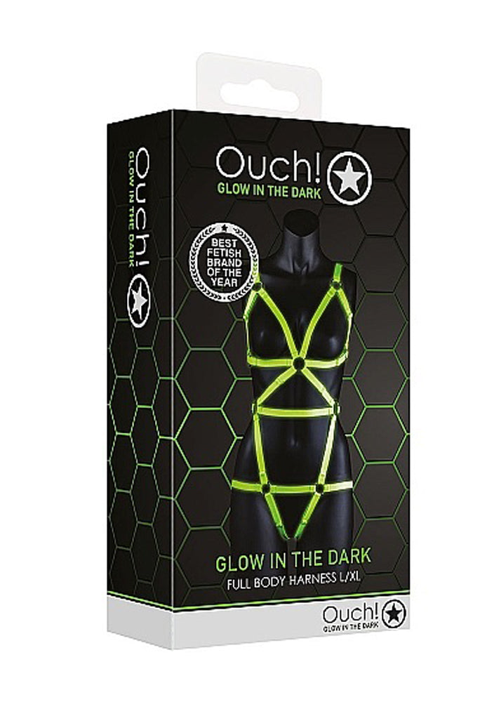 Full Body Harness - Large/xlarge - Glow in the  Dark Shots Ouch!