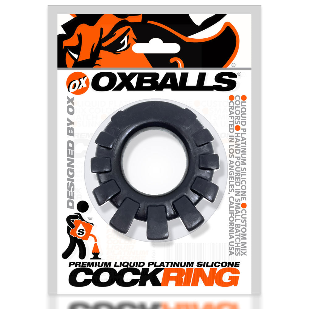 Cock-Lug Lugged Cockring -  Black Sale