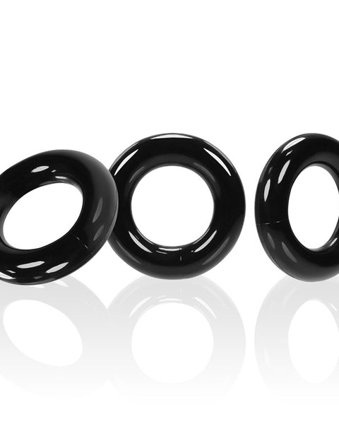 Willy Rings 3-Pack Cockrings - Black Oxballs