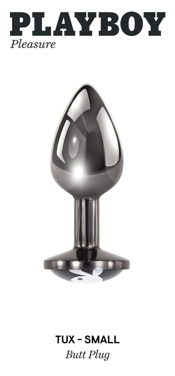 Playboy Pleasure - Tux - Small - Butt Plug - Hematite Playboy Pleasure