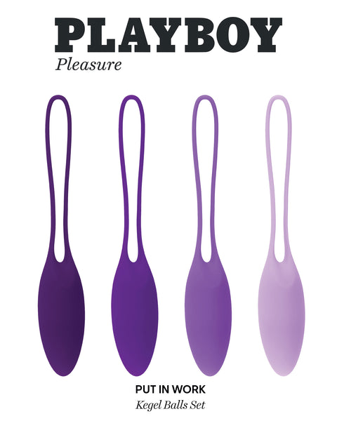 Playboy Pleasure - Put in Work - Kegel Balls Set - Acai Ombre Playboy Pleasure