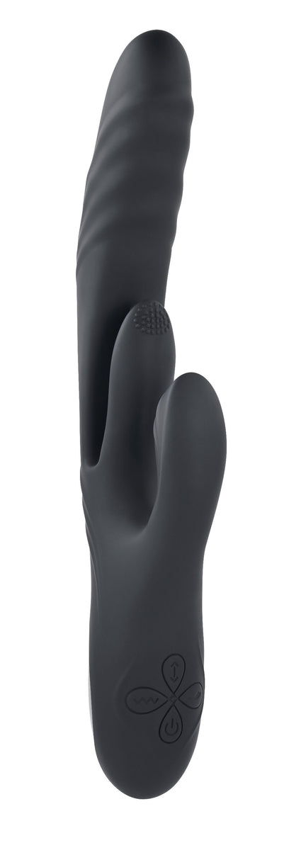 Playboy Pleasure - Rapid Rabbit - Vibrator  - Black Playboy Pleasure