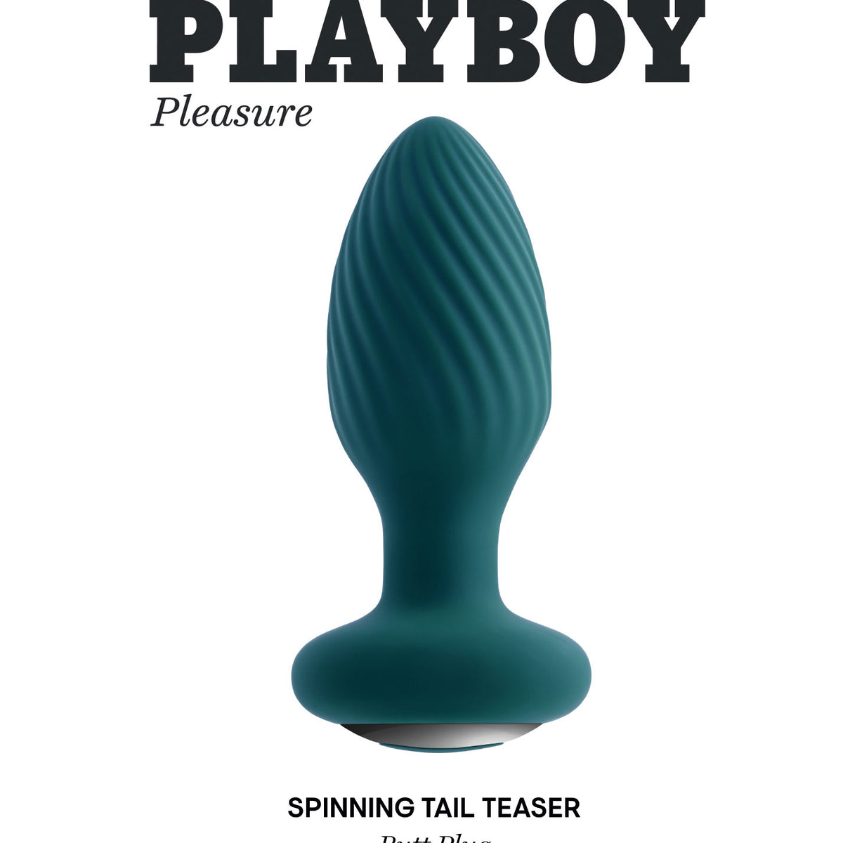 Playboy Pleasure - Spinning Tail Teaser -  Butt Plug - Deep Teal Playboy Pleasure