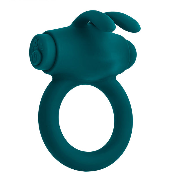 Playboy Pleasure - Bunny Buzzer - Cock Ring - Deep Teal Playboy Pleasure