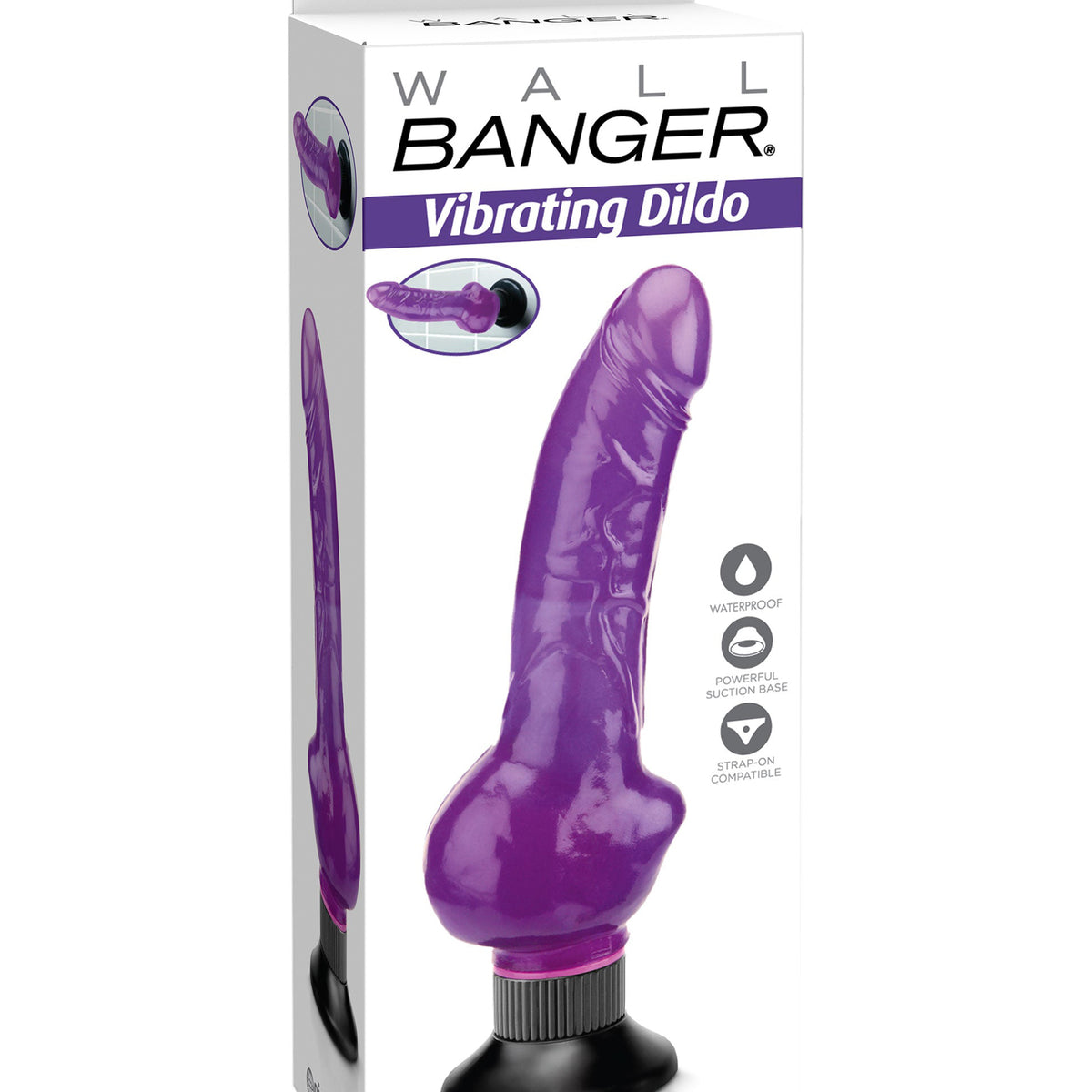 Wall Banger - Vibrating Dildo - Purple Pipedream