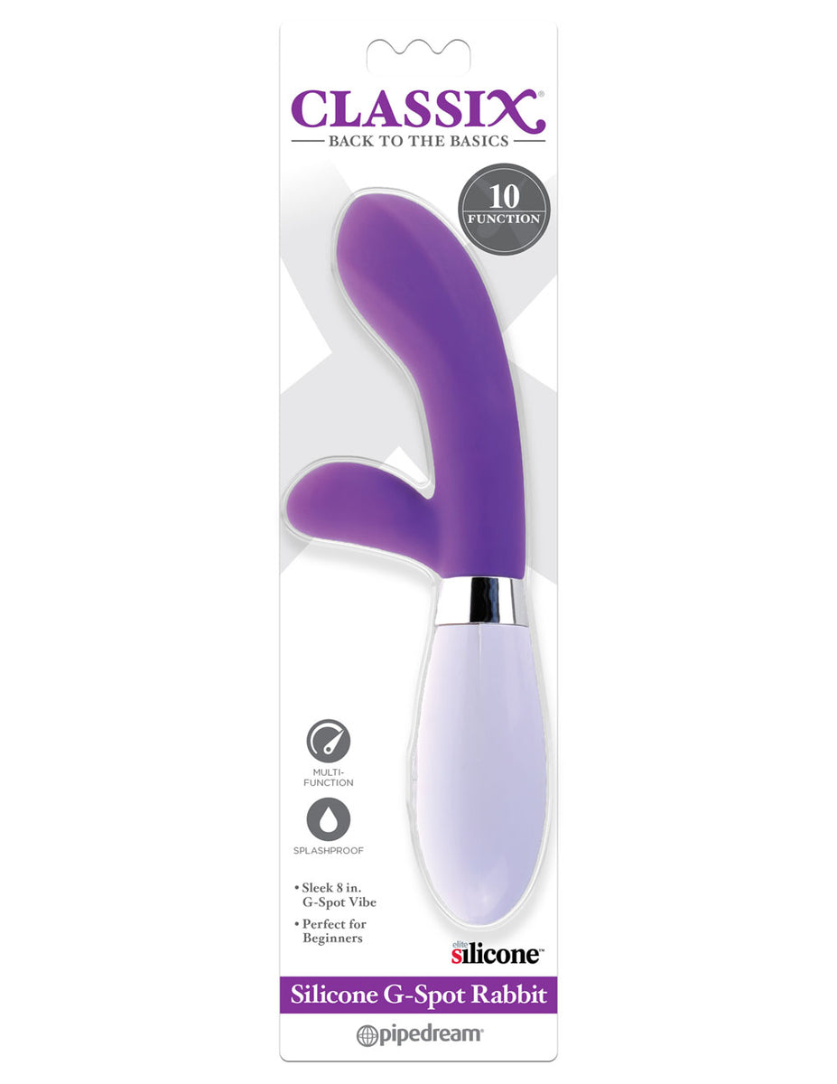 Silicone G-Spot Rabbit - Purple Pipedream